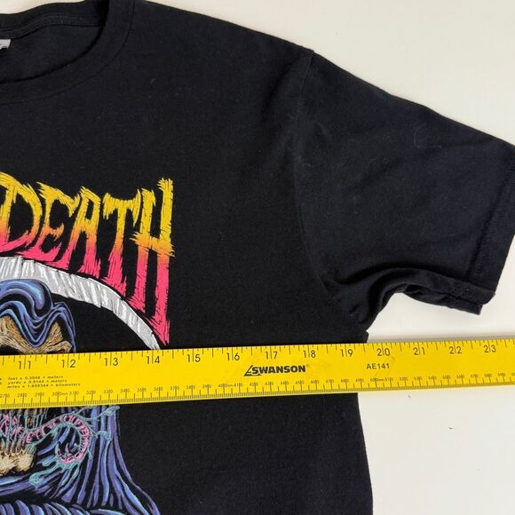 Liquid Death Black Grim Reaper T-Shirt M - Picture 6 of 7